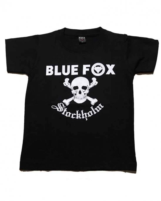Barn T-shirt Blue Fox Stockholm Svart